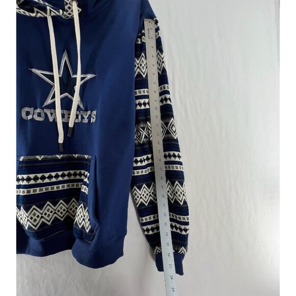 Dallas Cowboys Vigor Hoodie Men XL Geometric Pullover Southwestern Sporty Blue - Picture 14 of 15